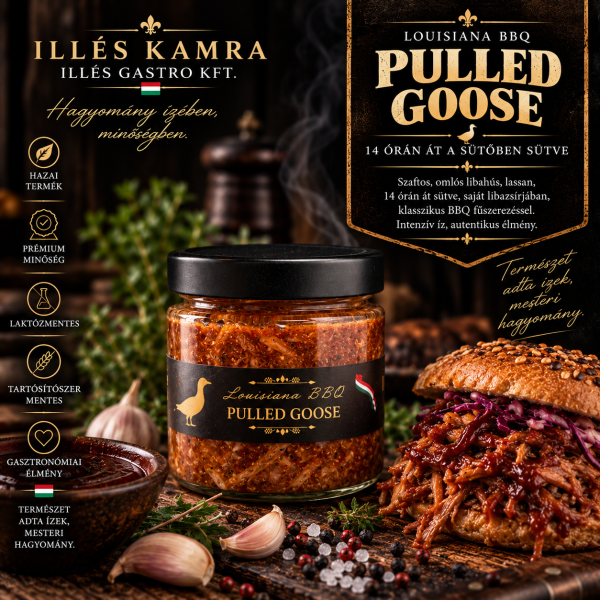 Louisiana BBQ pulled goose